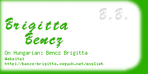 brigitta bencz business card